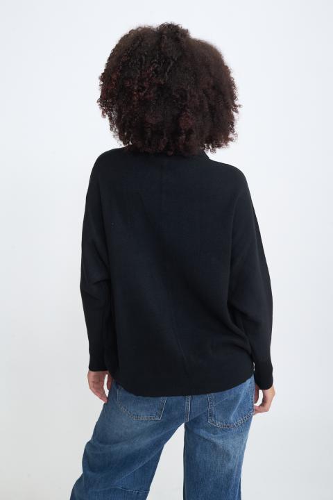 Cardigan over zip nero - Autunno - Inverno 2025 | Brend