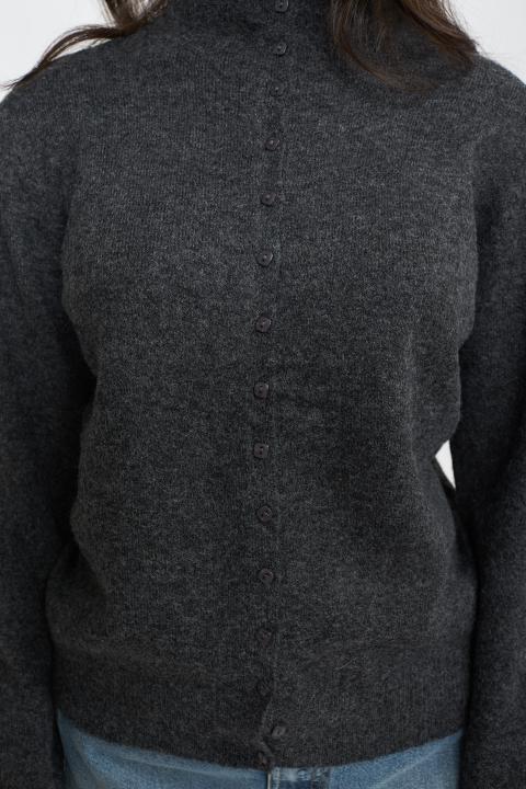 Cardigan collo alto antracite - Autunno - Inverno 2025 | Brend