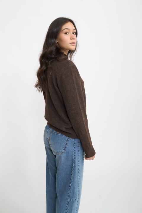 Cardigan collo alto moro - Autunno - Inverno 2025 | Brend