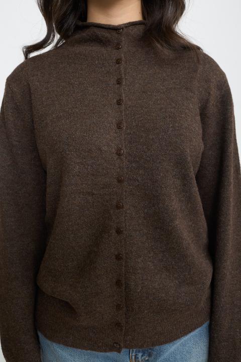 Cardigan collo alto moro - Autunno - Inverno 2025 | Brend