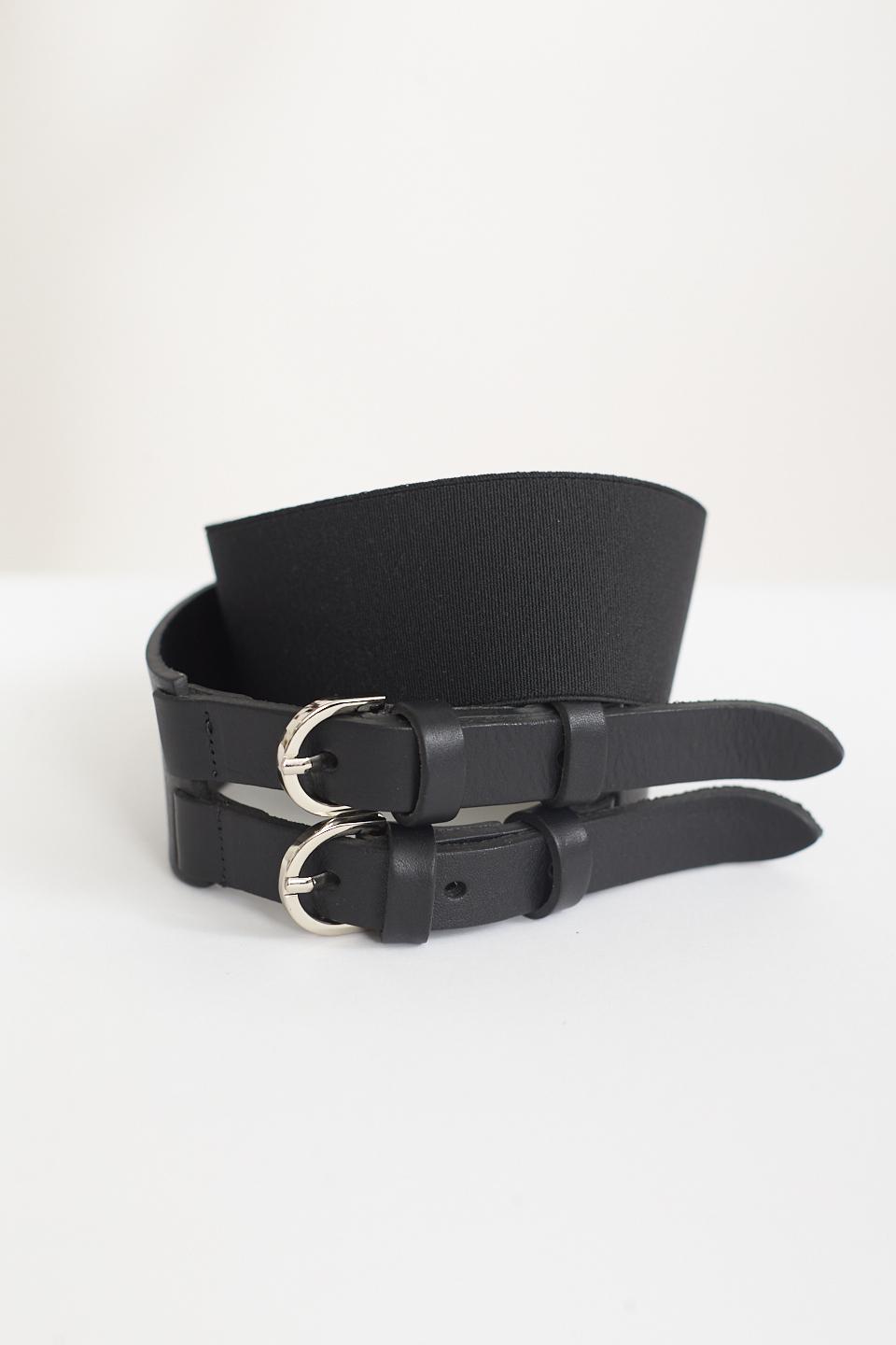 Cintura doppia fibbia nero/argento - Autunno - Inverno 2025 | Brend