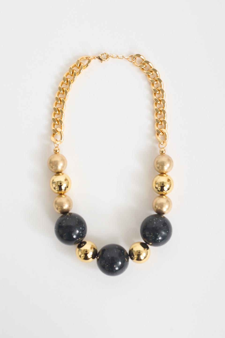 Collana catena multisfere nero - Autunno - Inverno 2025 | Brend