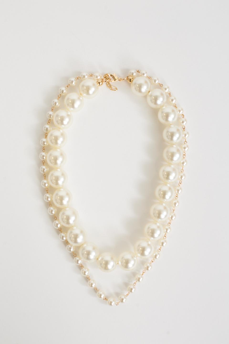 Collana doppio giro perle crema - Autunno - Inverno 2025 | Brend