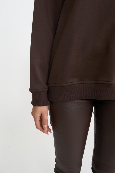 Felpa borchie e strass moro - Autunno - Inverno 2025 | Brend