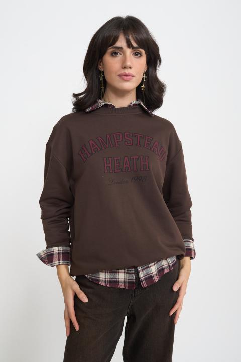 Felpa stampa Hampstead moro - Autunno - Inverno 2025 | Brend