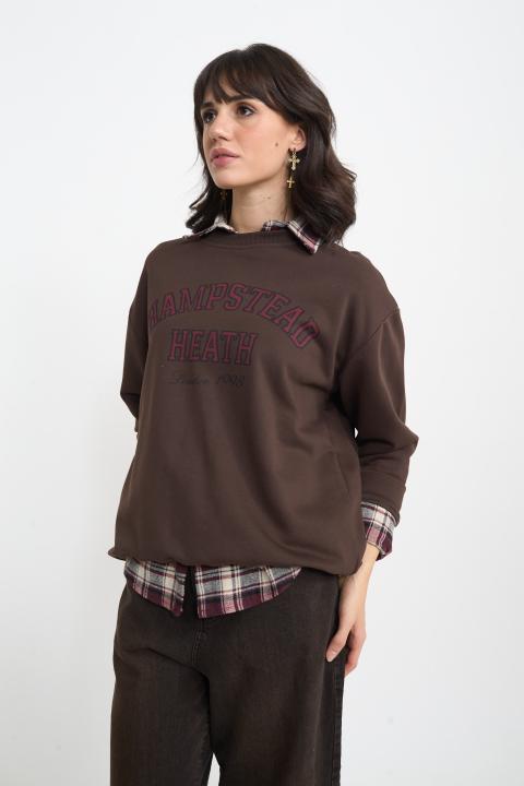 Felpa stampa Hampstead moro - Autunno - Inverno 2025 | Brend