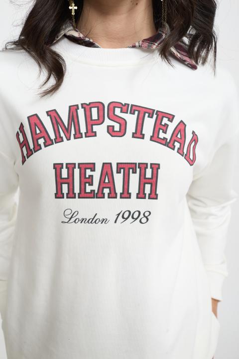 Felpa stampa Hampstead panna - Autunno - Inverno 2025 | Brend