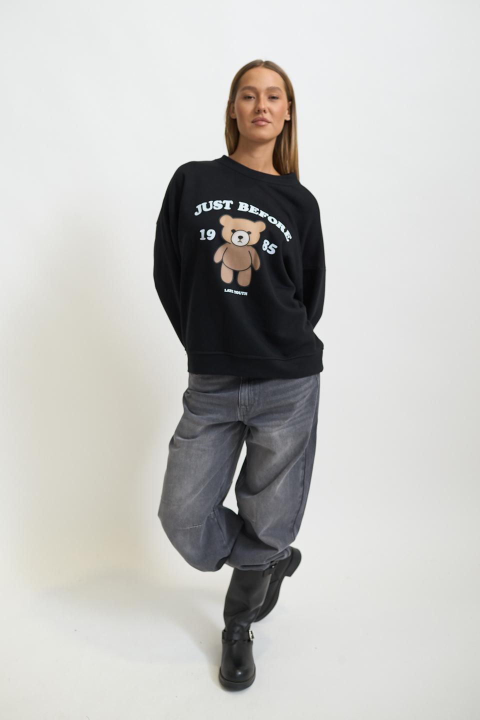 Felpa over stampa Orsetto nero - Autunno - Inverno 2025 | Brend