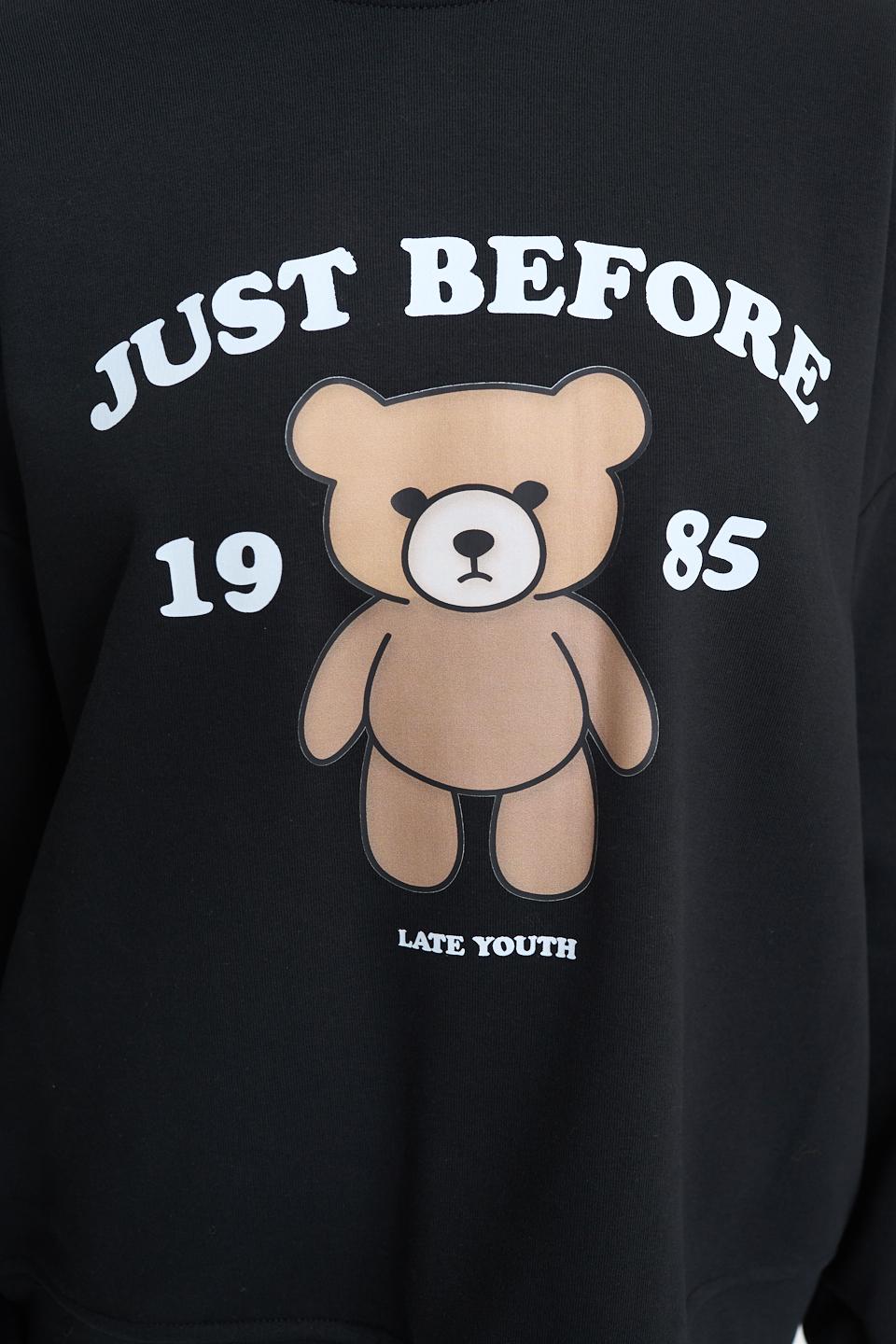 Felpa over stampa Orsetto nero - Autunno - Inverno 2025 | Brend