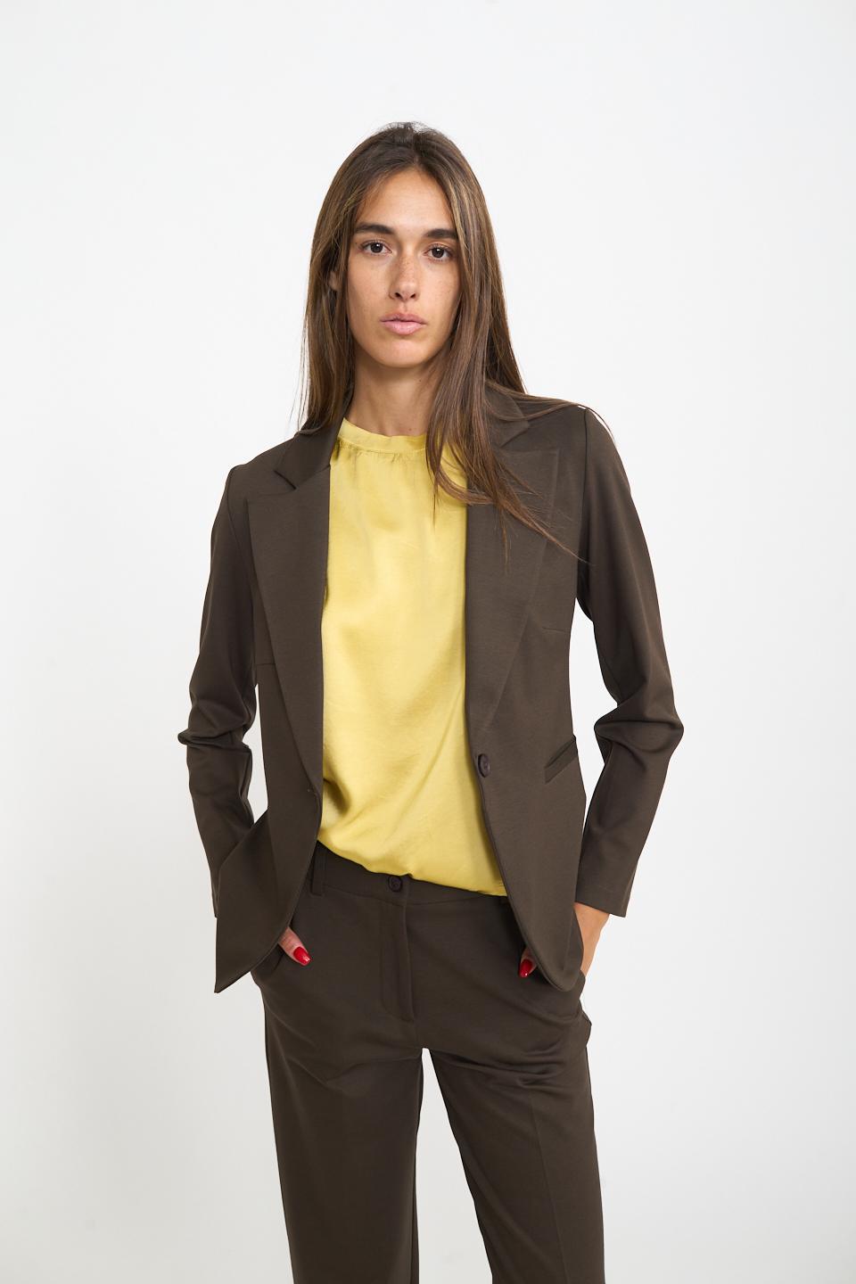 Giacca Vale 1 bottone moro - Autunno - Inverno 2025 | Brend