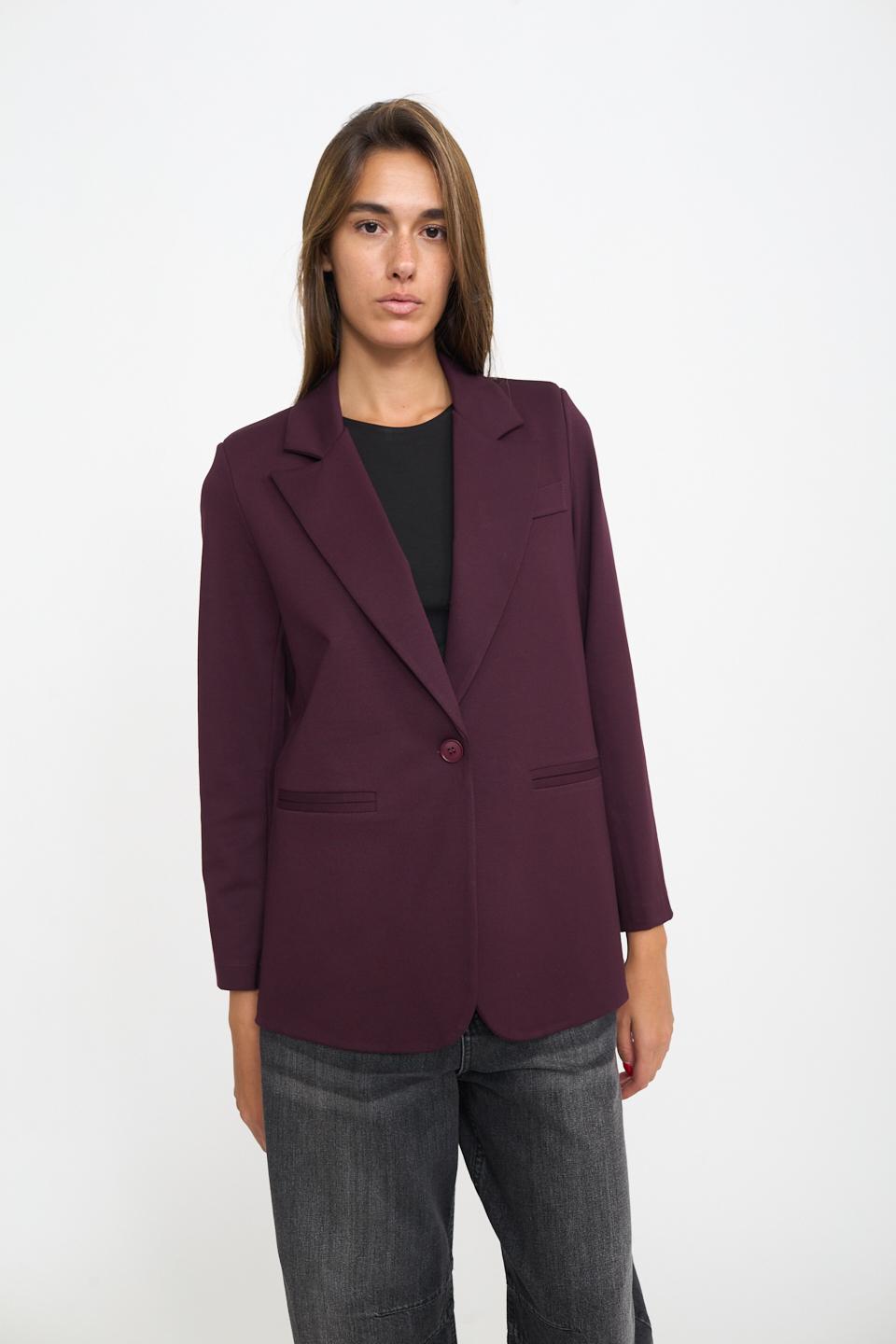 Giacca spacco dietro burgundy - Autunno - Inverno 2025 | Brend