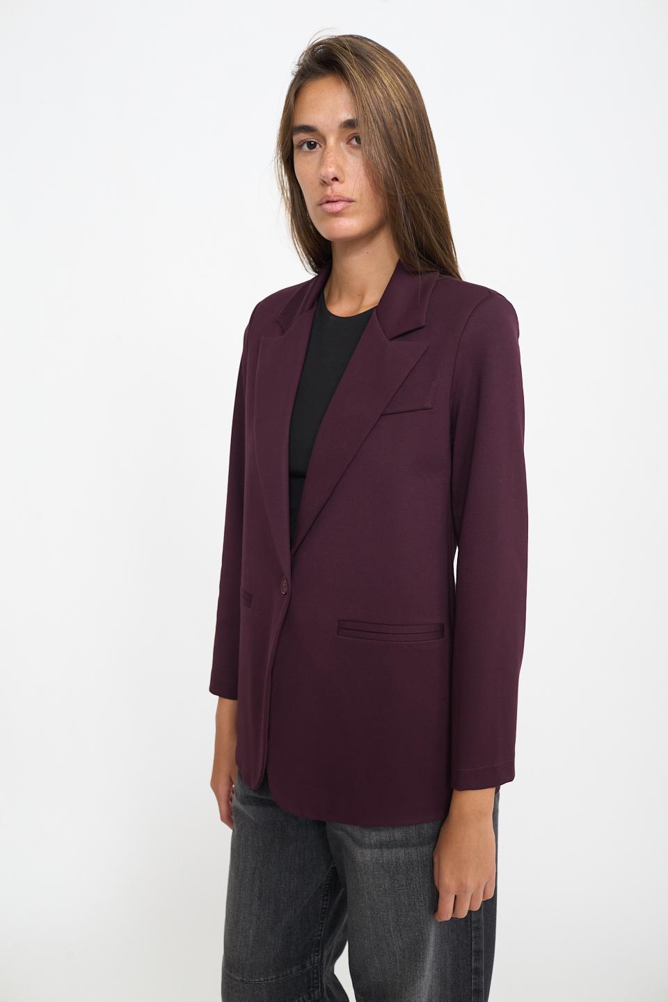 Giacca spacco dietro burgundy - Autunno - Inverno 2025 | Brend