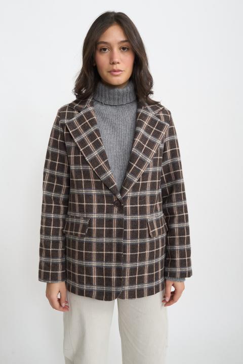 Giacca revers dritta check moro - Autunno - Inverno 2025 | Brend