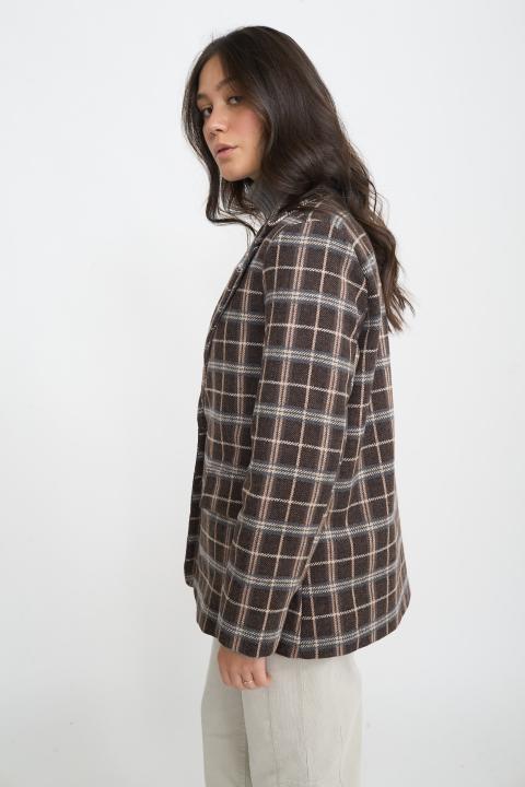 Giacca revers dritta check moro - Autunno - Inverno 2025 | Brend