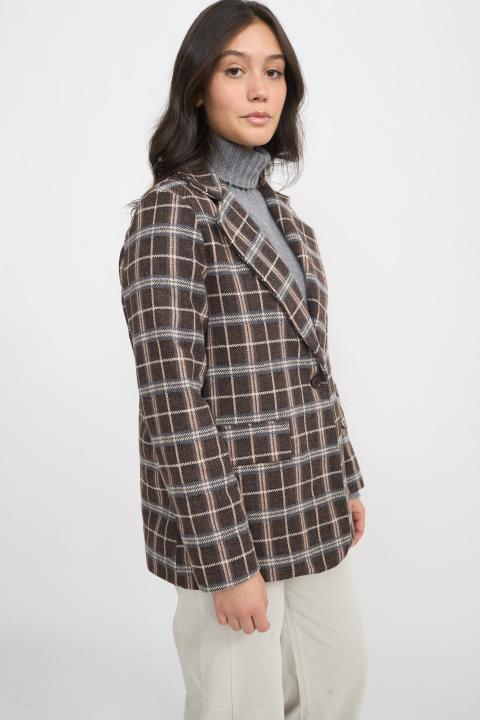 Giacca revers dritta check moro - Autunno - Inverno 2025 | Brend