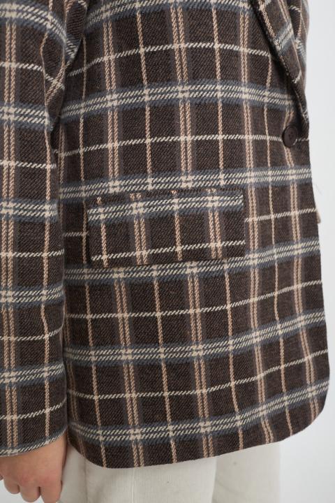 Giacca revers dritta check moro - Autunno - Inverno 2025 | Brend