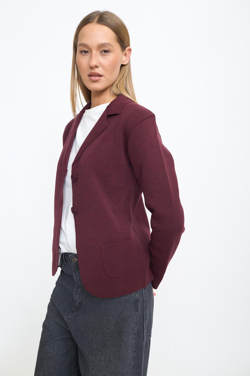 Giacca 2 bottoni tasche bordeaux - Autunno - Inverno 2025 | Brend