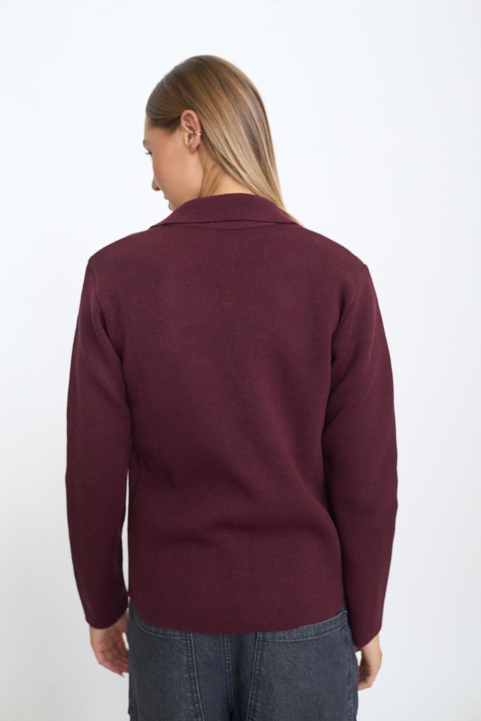 Giacca 2 bottoni tasche bordeaux - Autunno - Inverno 2025 | Brend