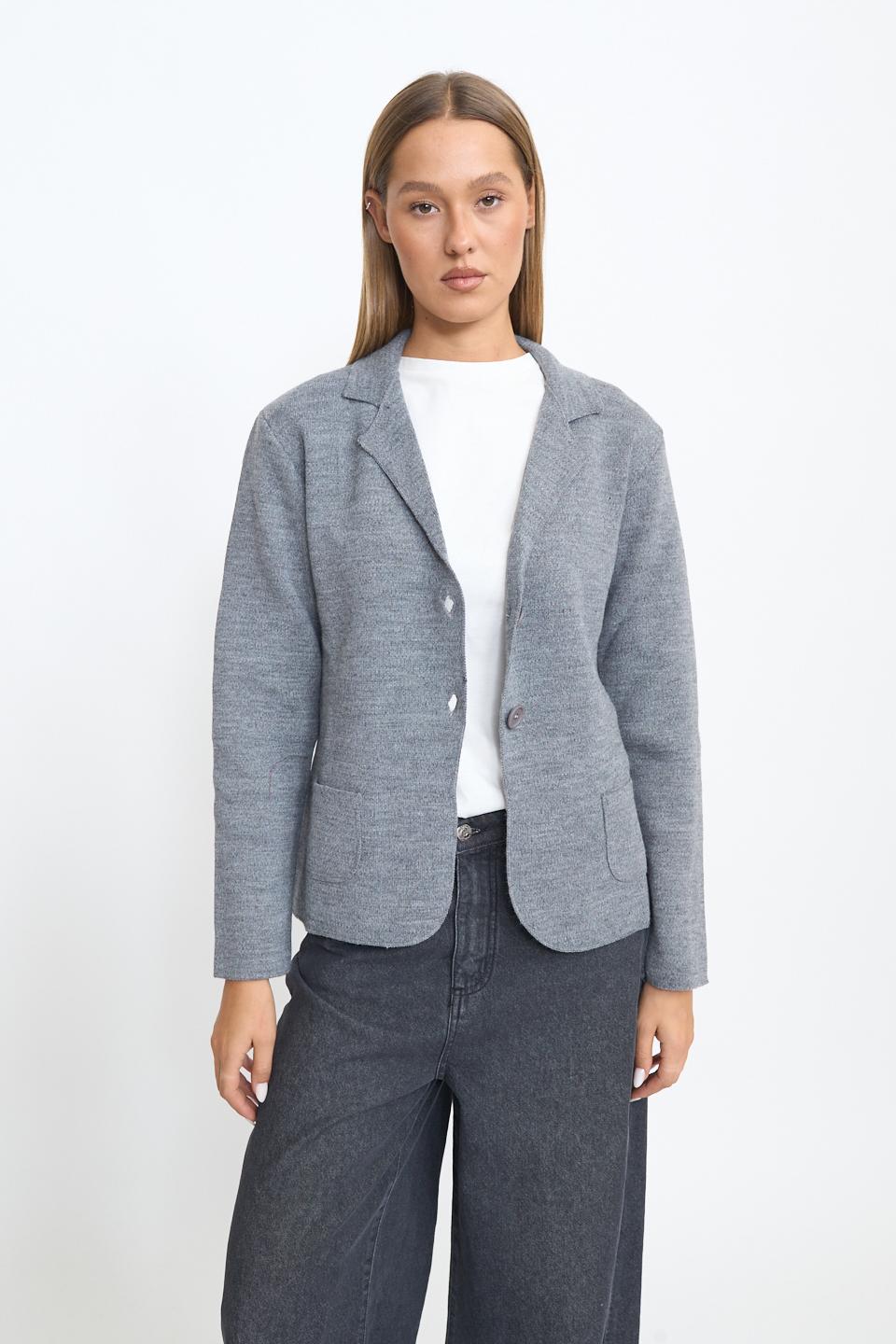 Giacca 2 bottoni tasche grigio - Autunno - Inverno 2025 | Brend