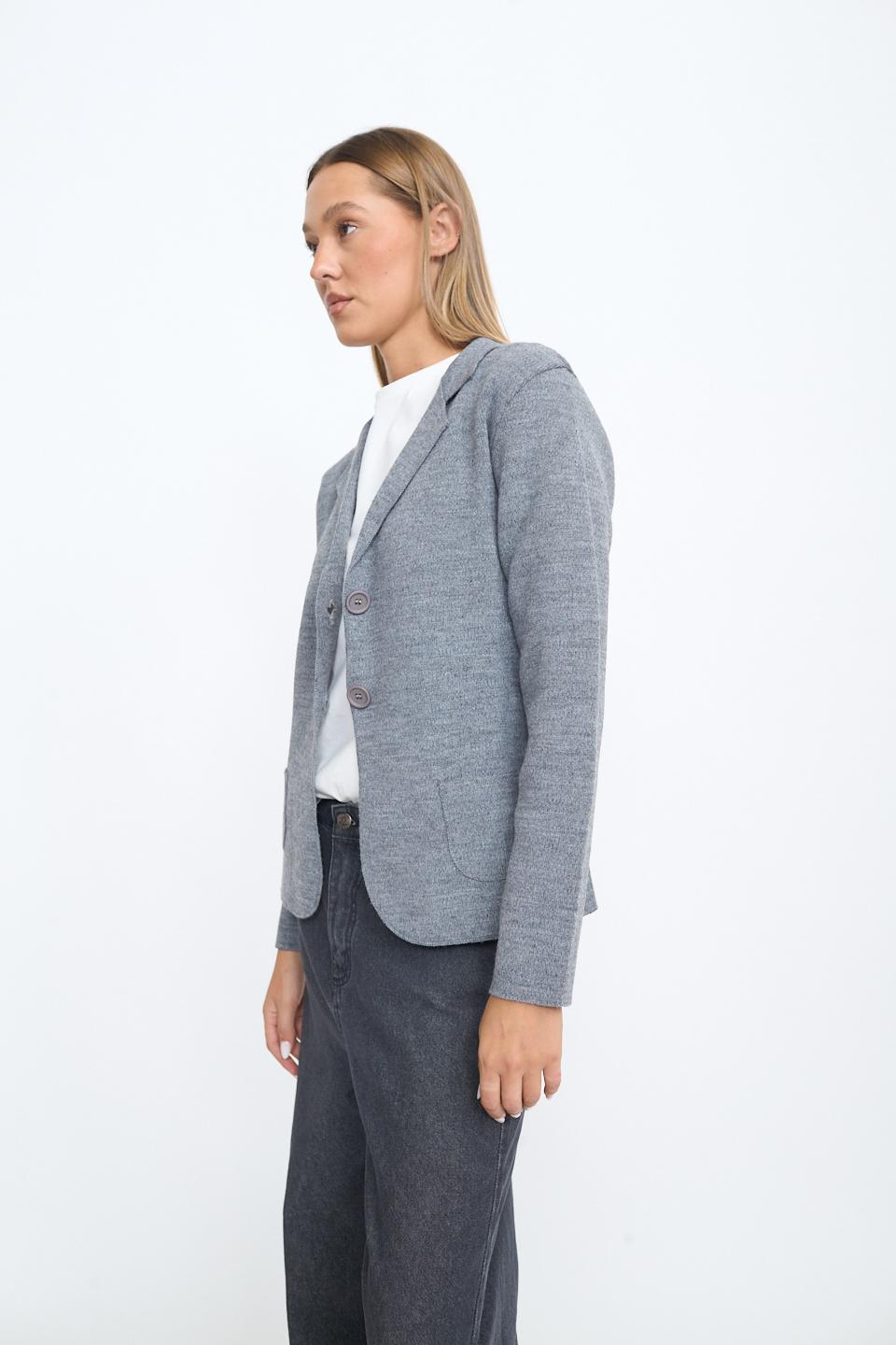 Giacca 2 bottoni tasche grigio - Autunno - Inverno 2025 | Brend