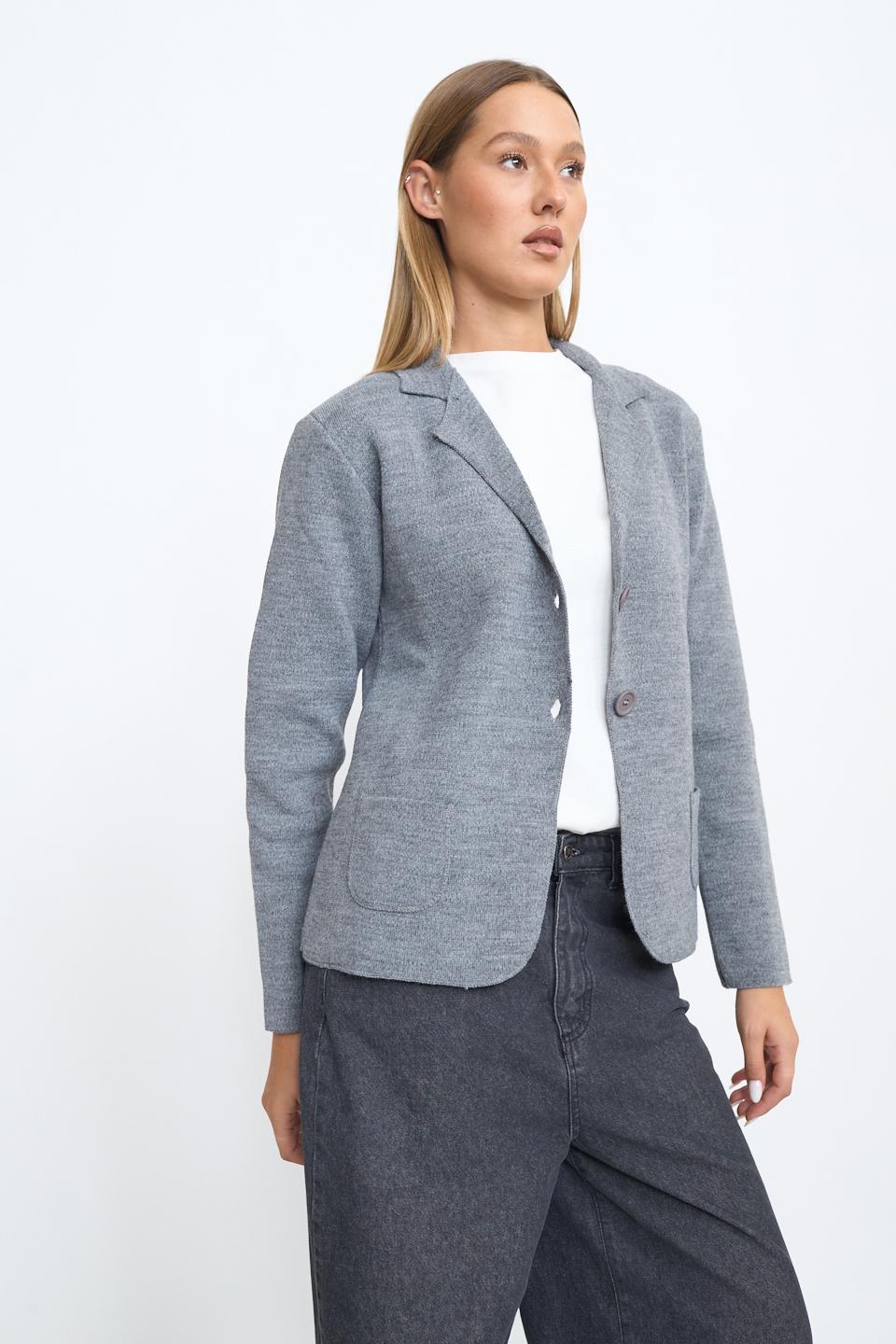 Giacca 2 bottoni tasche grigio - Autunno - Inverno 2025 | Brend