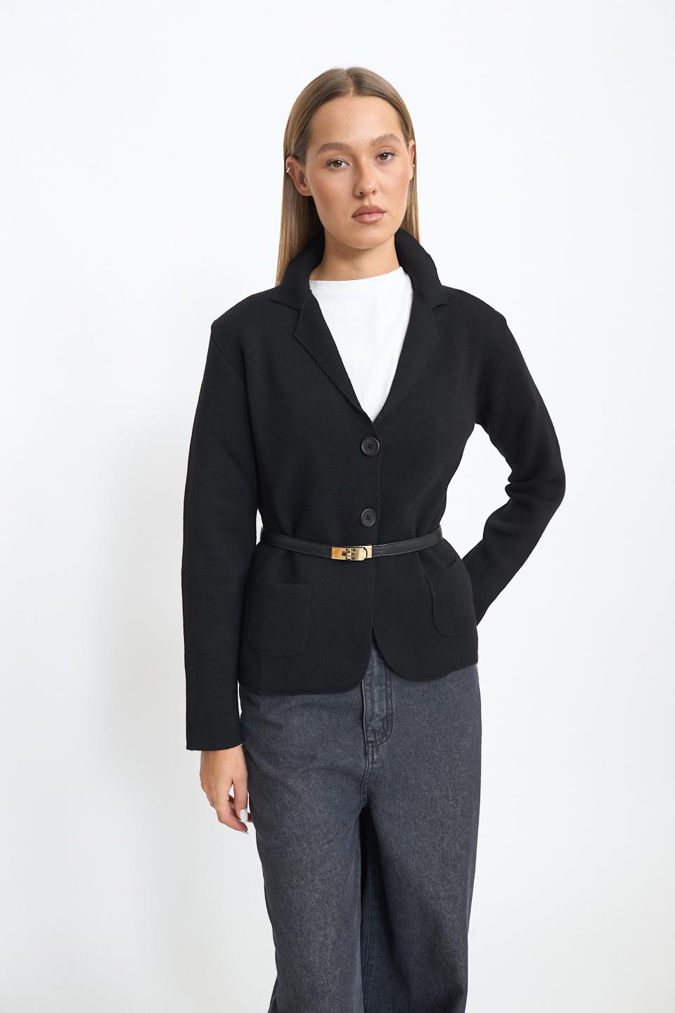 Giacca 2 bottoni tasche nero - Autunno - Inverno 2025 | Brend