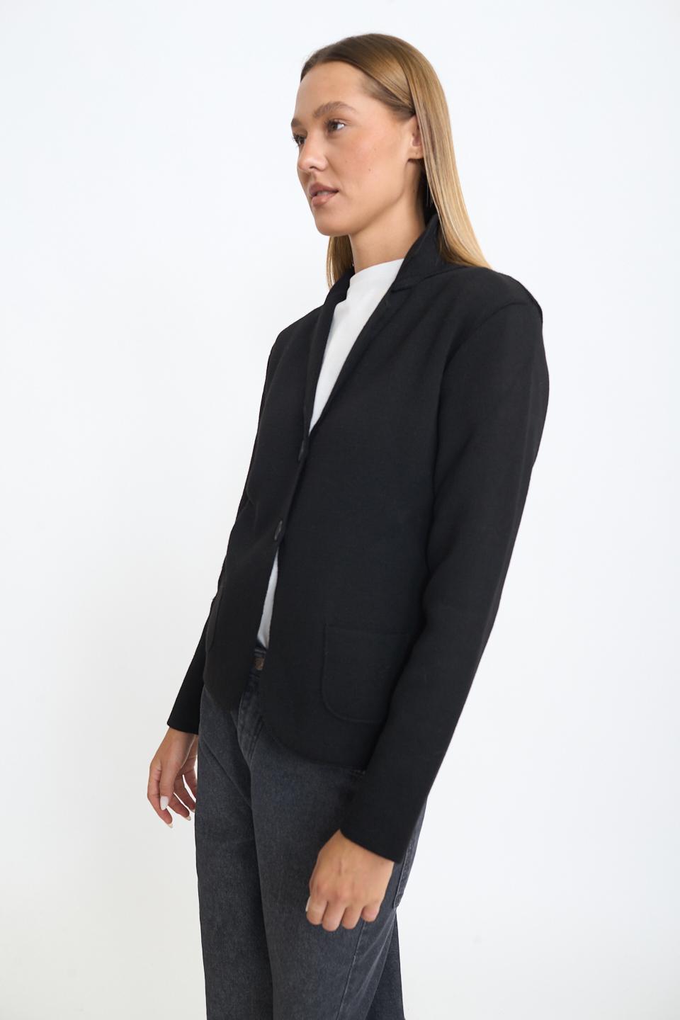 Giacca 2 bottoni tasche nero - Autunno - Inverno 2025 | Brend