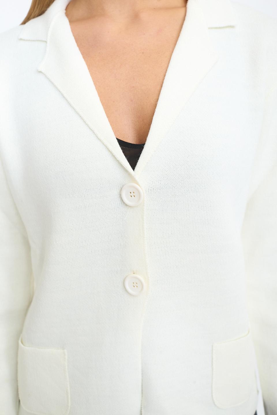 Giacca 2 bottoni tasche panna - Autunno - Inverno 2025 | Brend