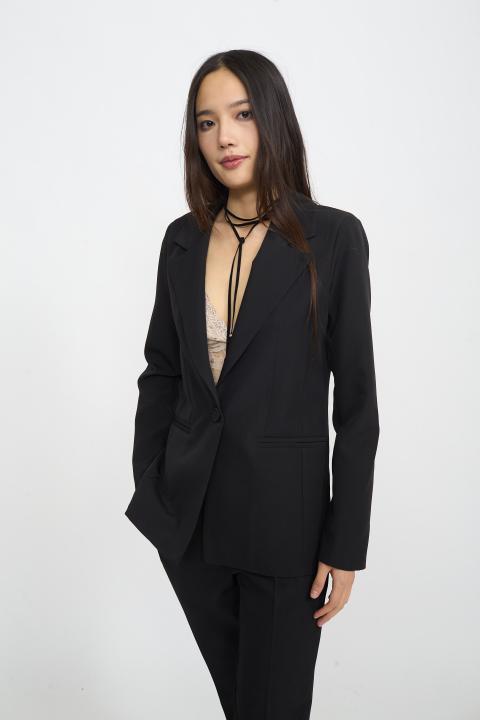 Giacca avvitata 1 bottone nero - Autunno - Inverno 2025 | Brend