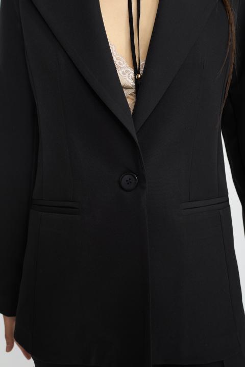 Giacca avvitata 1 bottone nero - Autunno - Inverno 2025 | Brend