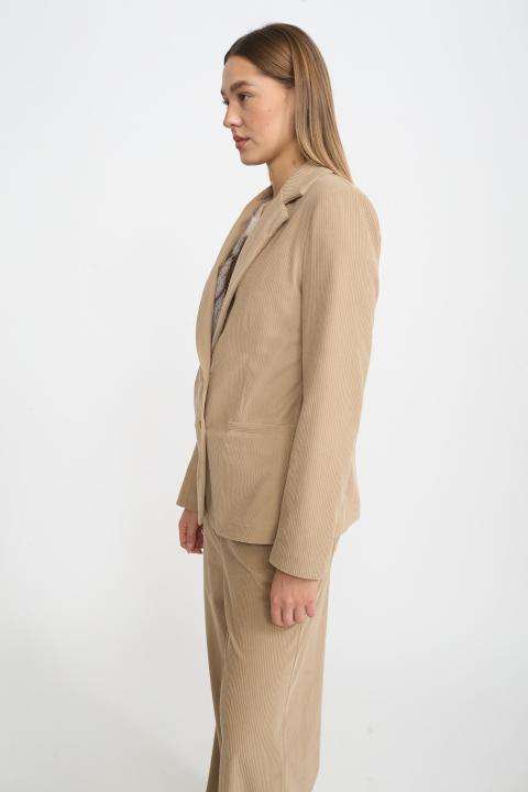 Giacca revers velluto beige - Autunno - Inverno 2025 | Brend