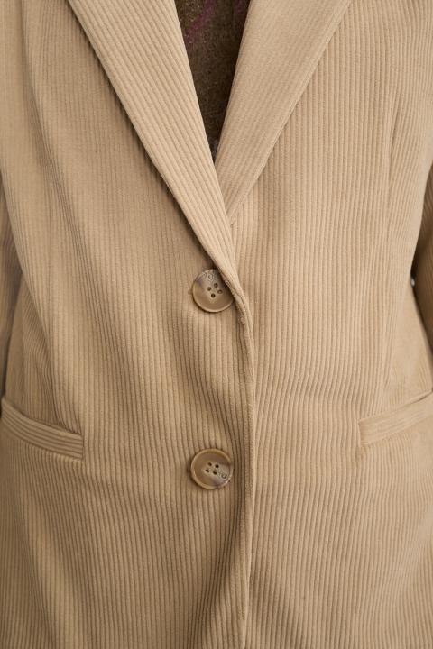 Giacca revers velluto beige - Autunno - Inverno 2025 | Brend