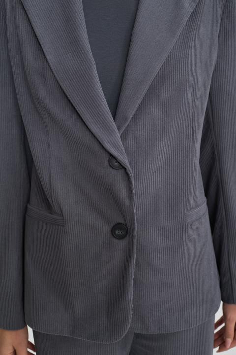 Giacca revers velluto grigio - Autunno - Inverno 2025 | Brend