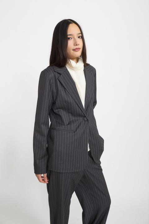 Giacca revers gessata gessati grigio - Autunno - Inverno 2025 | Brend