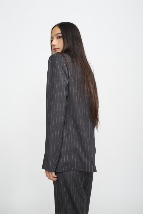 Giacca revers gessata gessati grigio - Autunno - Inverno 2025 | Brend