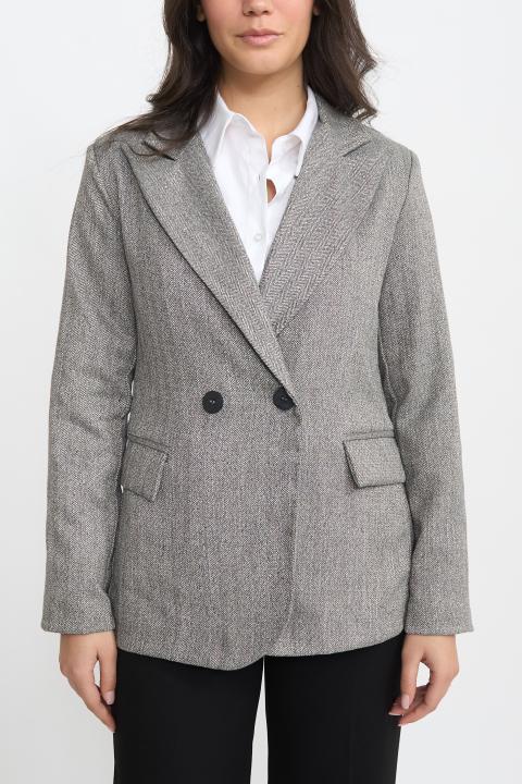 Giacca spacco dietro reca grigio - Autunno - Inverno 2025 | Brend