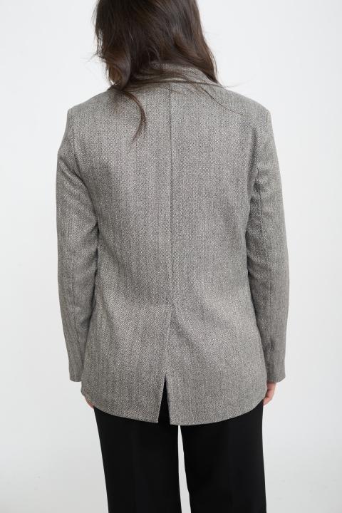 Giacca spacco dietro reca grigio - Autunno - Inverno 2025 | Brend