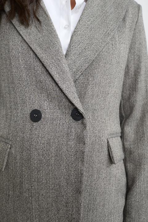 Giacca spacco dietro reca grigio - Autunno - Inverno 2025 | Brend