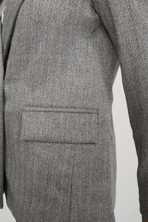 Giacca spacco dietro reca grigio - Autunno - Inverno 2025 | Brend