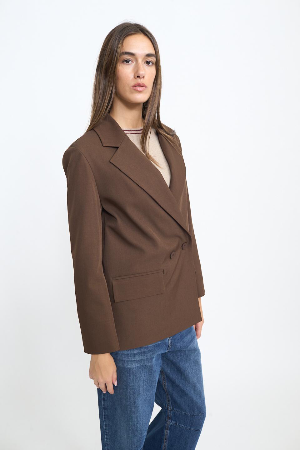 Giacca over doppio petto moro - Autunno - Inverno 2025 | Brend