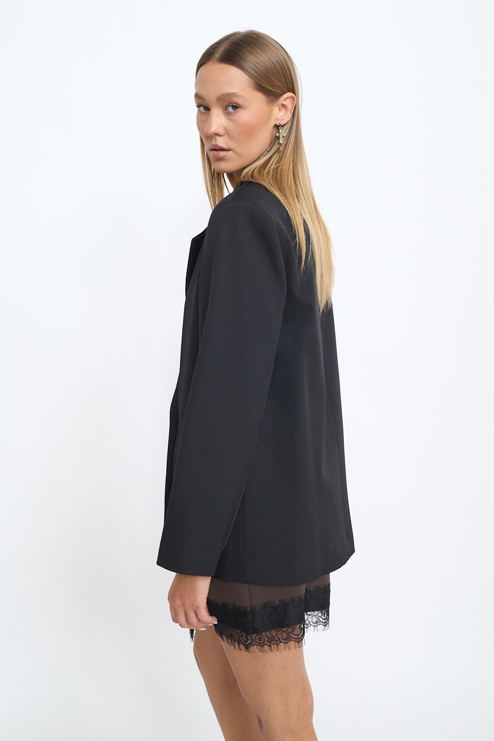 Giacca over doppio petto nero - Autunno - Inverno 2025 | Brend