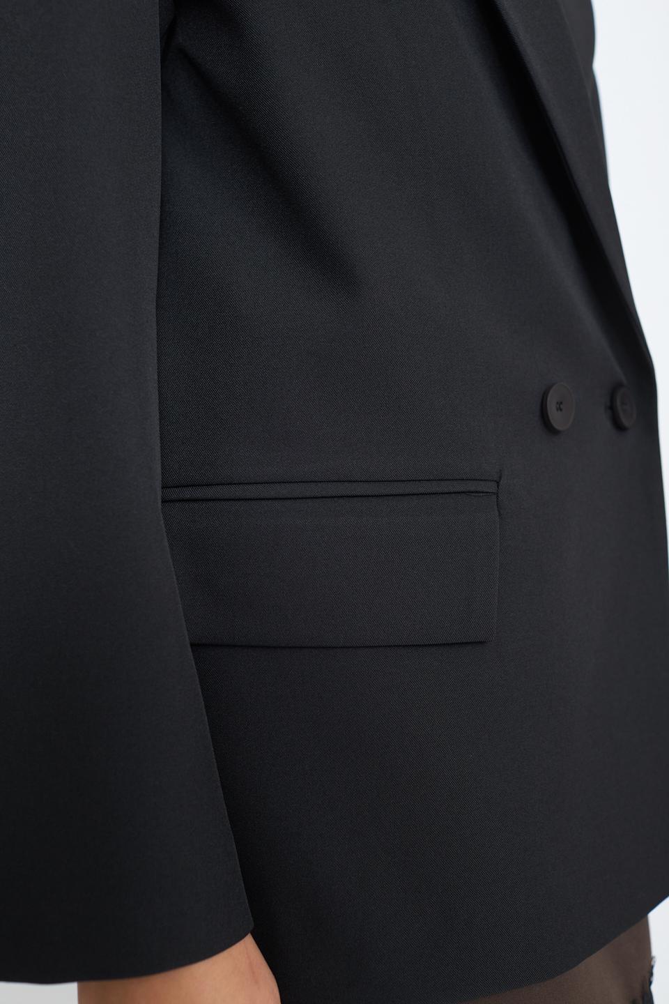 Giacca over doppio petto nero - Autunno - Inverno 2025 | Brend