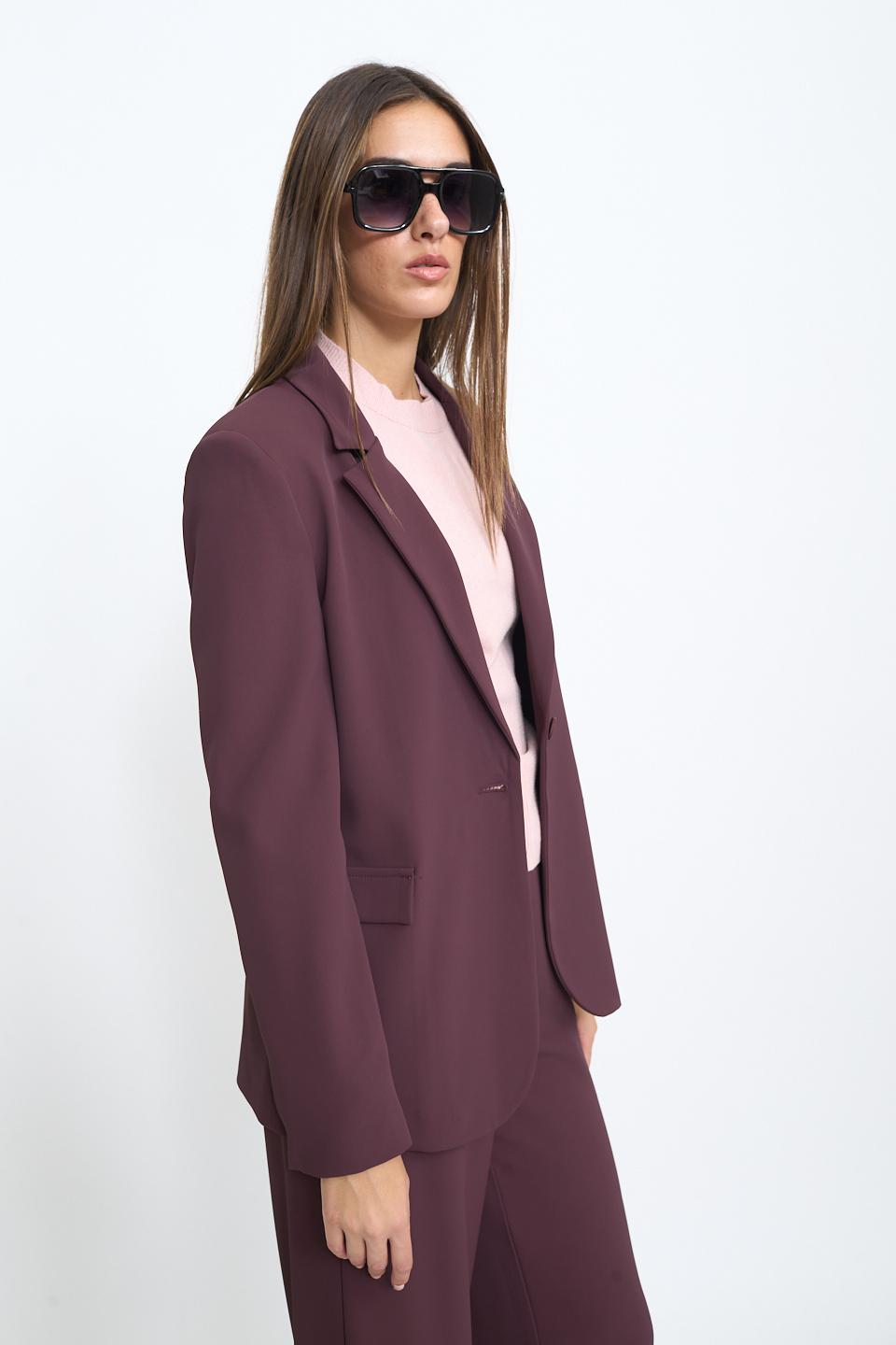 Giacca revers pattine burgundy - Autunno - Inverno 2025 | Brend