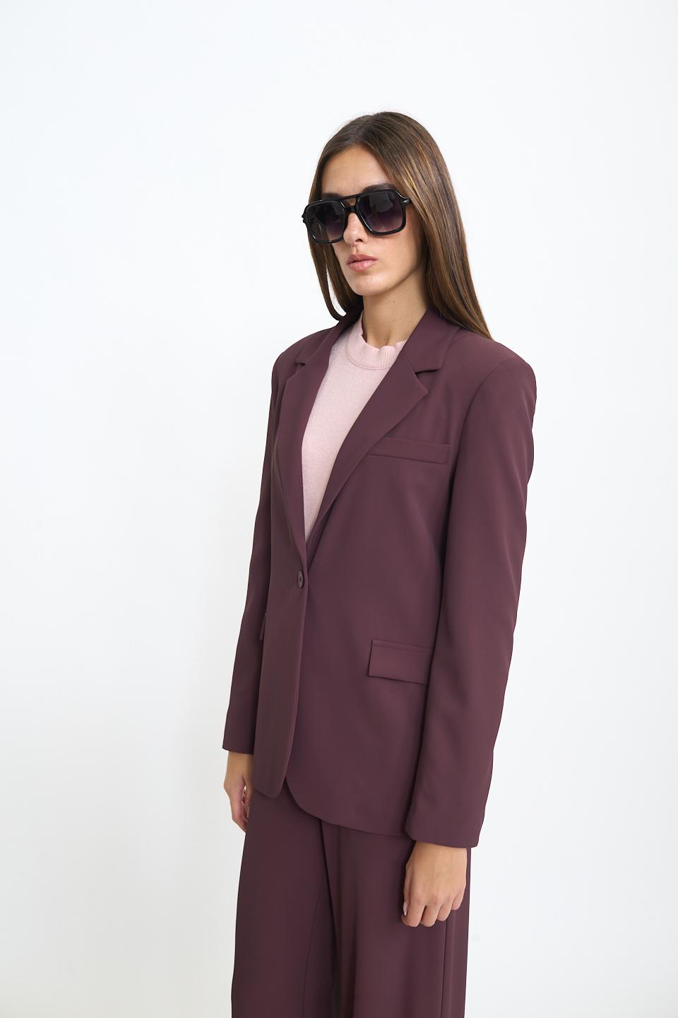 Giacca revers pattine burgundy - Autunno - Inverno 2025 | Brend