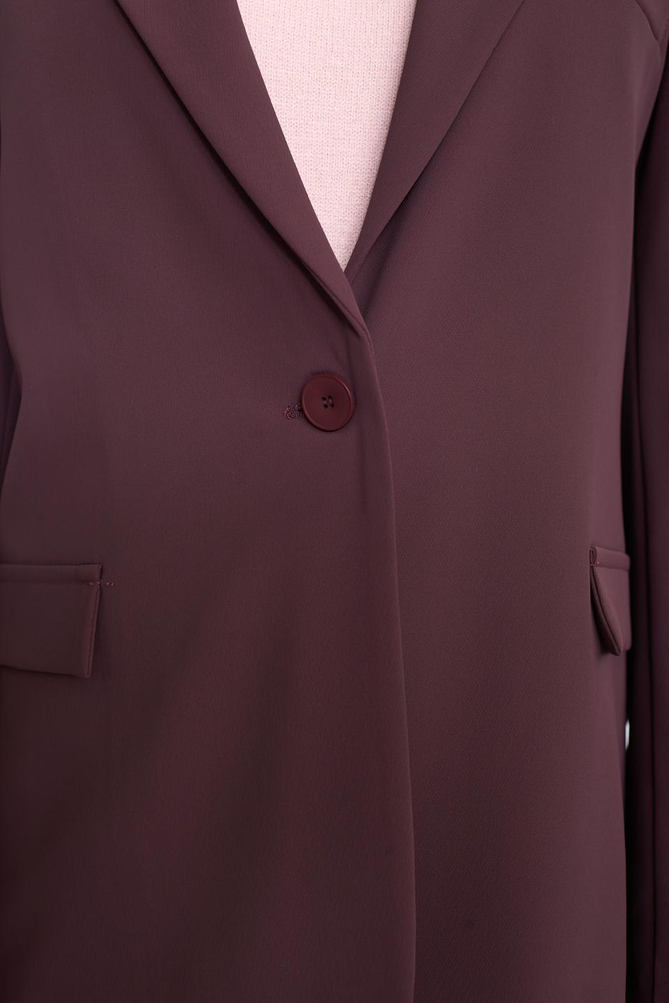 Giacca revers pattine burgundy - Autunno - Inverno 2025 | Brend