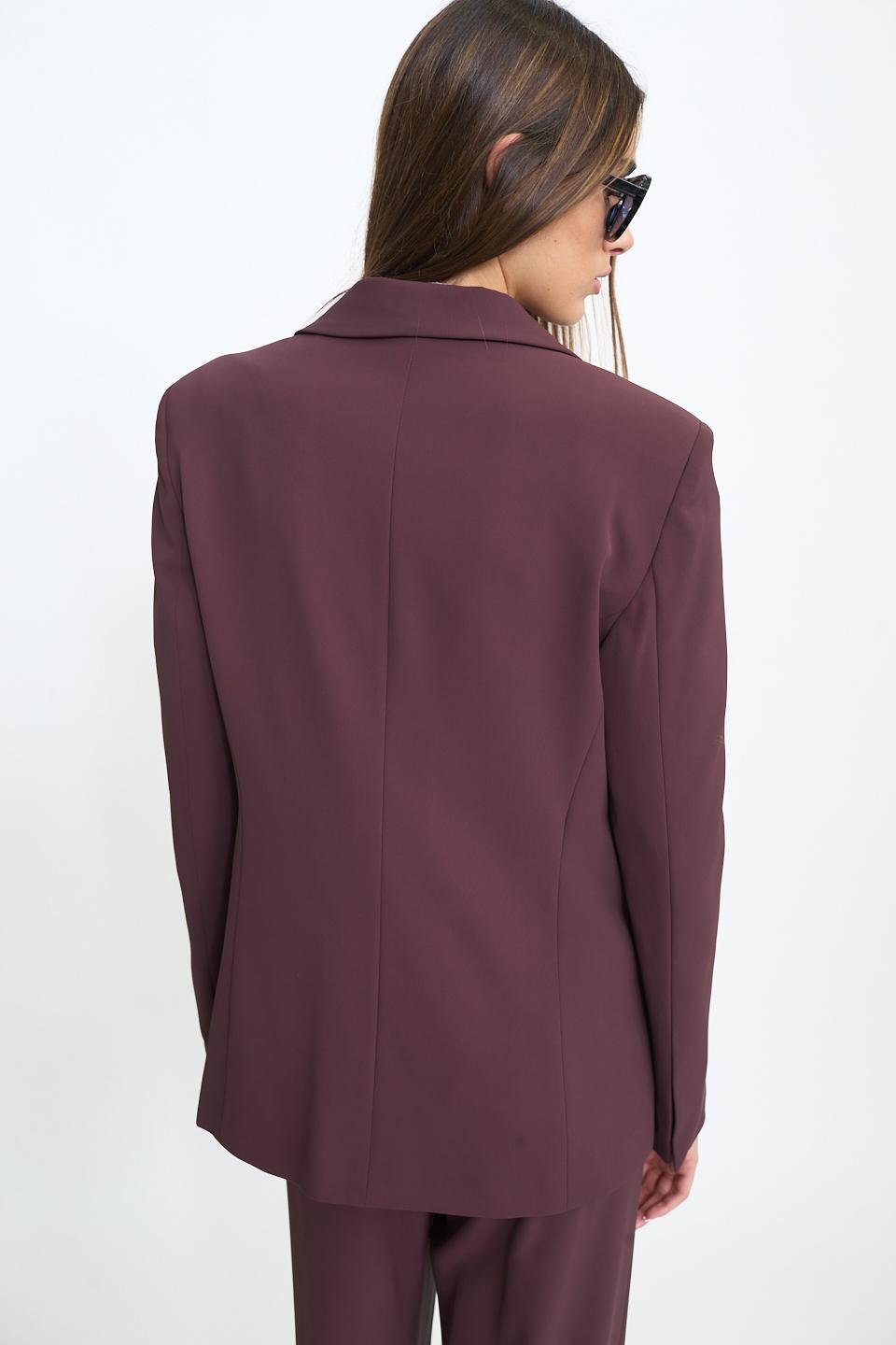 Giacca revers pattine burgundy - Autunno - Inverno 2025 | Brend