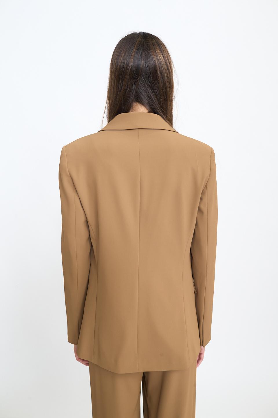 Giacca revers pattine camel - Autunno - Inverno 2025 | Brend