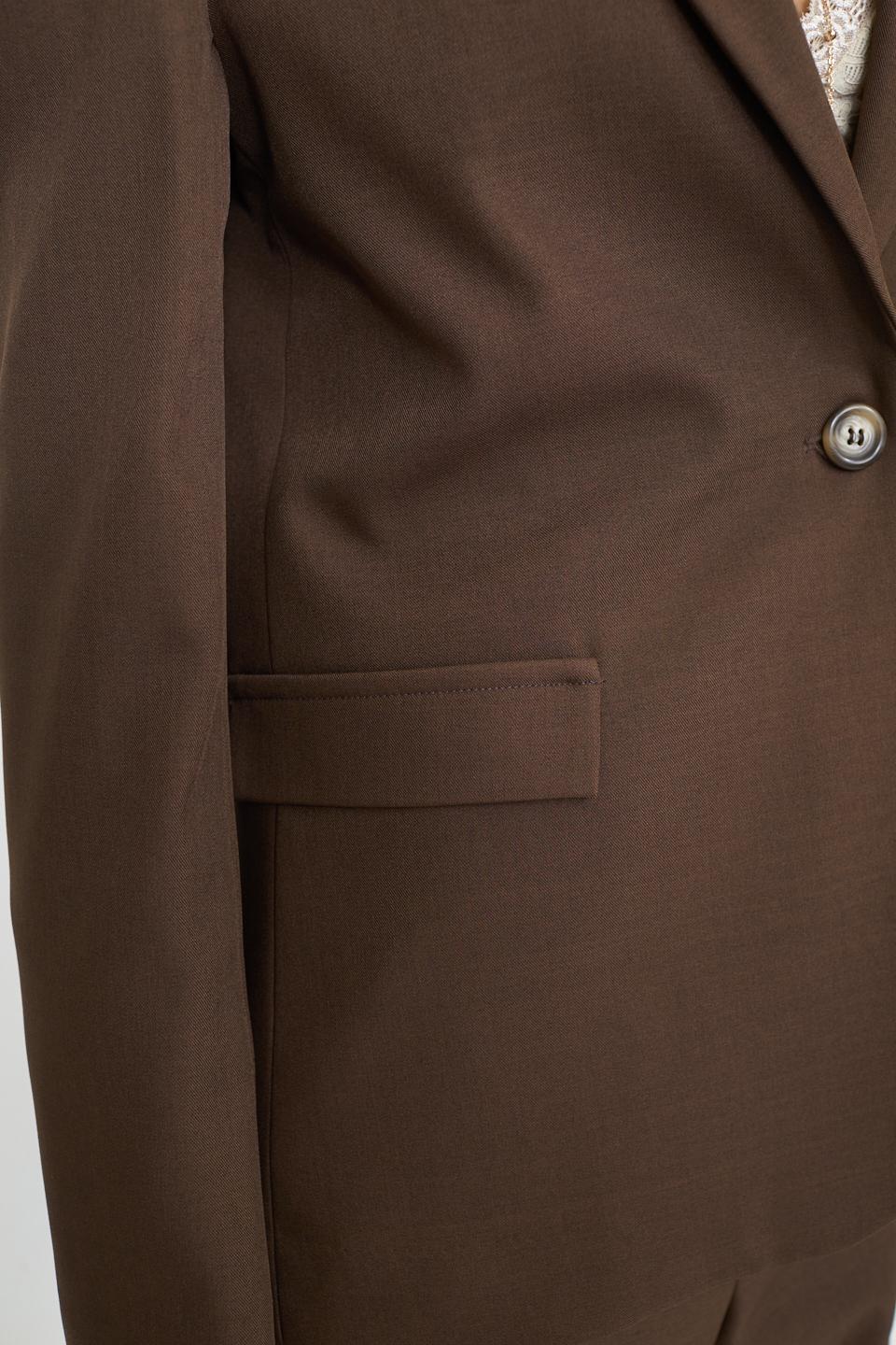 Giacca 1 bottone pattine moro - Autunno - Inverno 2025 | Brend