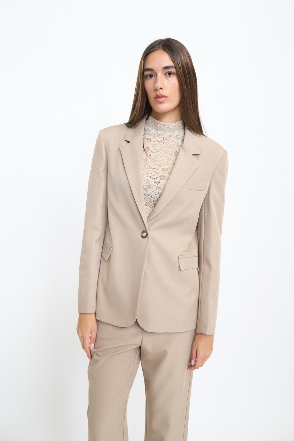 Giacca 1 bottone pattine mousse - Autunno - Inverno 2025 | Brend