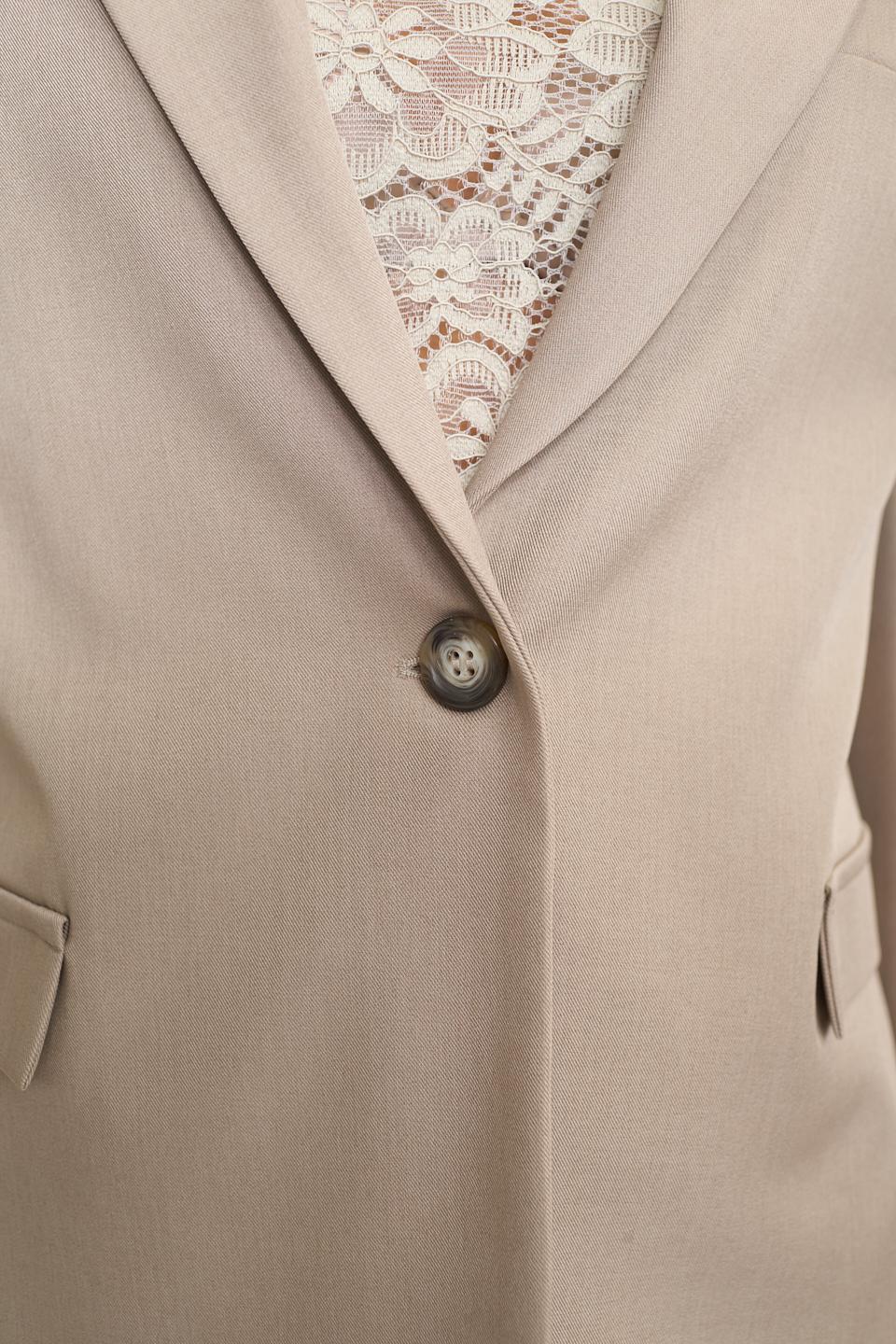 Giacca 1 bottone pattine mousse - Autunno - Inverno 2025 | Brend